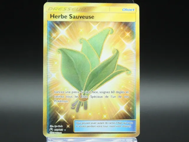 Herbe sauveuse 93/112 EX Rouge Feu Vert Feuille carte Pokemon