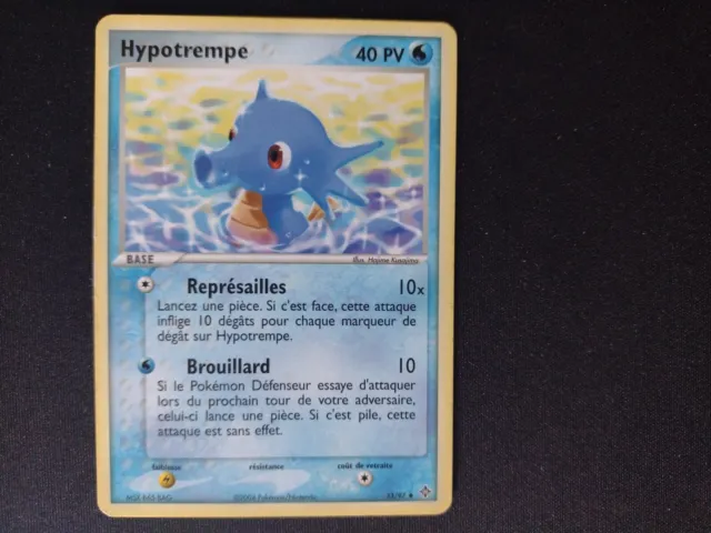 Hypotrempe 33/97 EX Dragon carte Pokemon