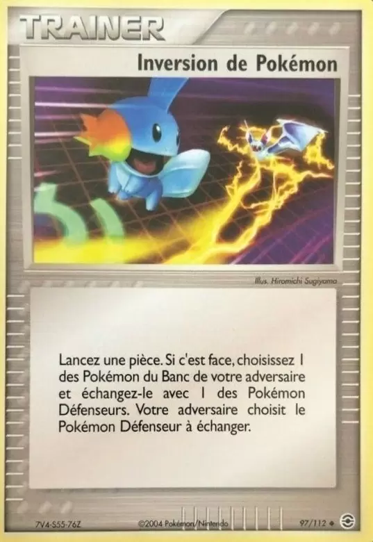 Inversion de Pokémon 97/112 EX Rouge Feu Vert Feuille carte Pokemon