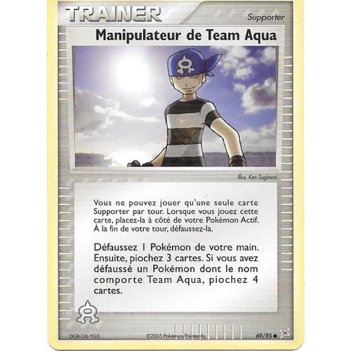 Manipulateur de Team Aqua 69/95 EX Team Magma VS Team Aqua carte Pokemon