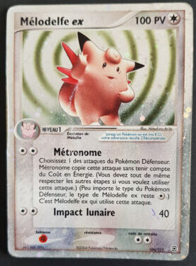 Mélodelfe ex 106/112 EX Rouge Feu Vert Feuille carte Pokemon