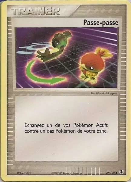 Passe-passe 92/109 EX Rubis &#038; Saphir carte Pokemon