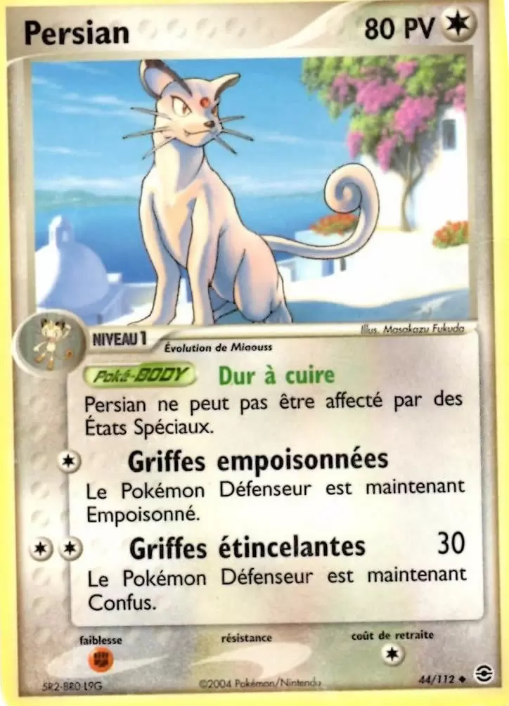Persian 44/112 EX Rouge Feu Vert Feuille carte Pokemon