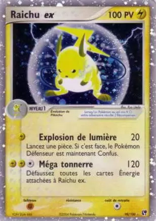 Raichu ex 98/100 EX Tempête de sable carte Pokemon