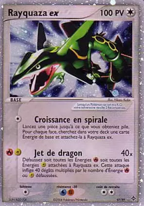 Rayquaza ex 97/97 EX Dragon carte Pokemon