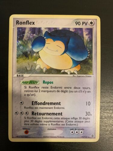 Ronflex 15/112 EX Rouge Feu Vert Feuille carte Pokemon