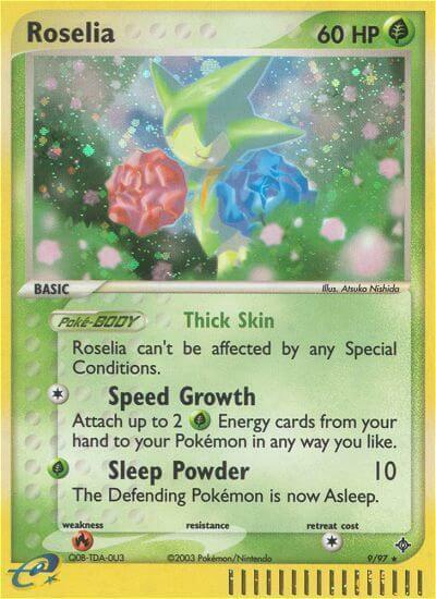 Roselia 09/97 EX Dragon carte Pokemon