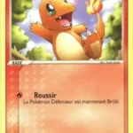 Salamèche 57/112 EX Rouge Feu Vert Feuille carte Pokemon
