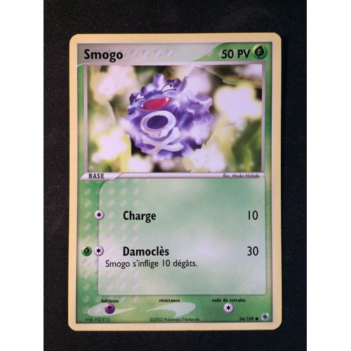 Smogo 54/109 EX Rubis &#038; Saphir carte Pokemon