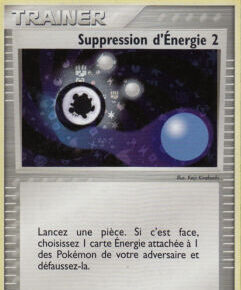 Suppression d&#8217;Énergie 2 89/112 EX Rouge Feu Vert Feuille carte Pokemon