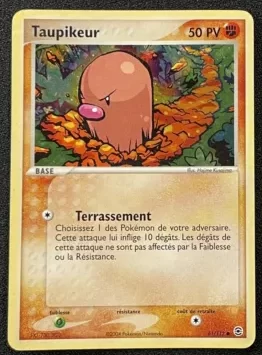 Taupikeur 61/112 EX Rouge Feu Vert Feuille carte Pokemon