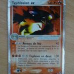 Typhlosion ex 99/100 EX Tempête de sable carte Pokemon