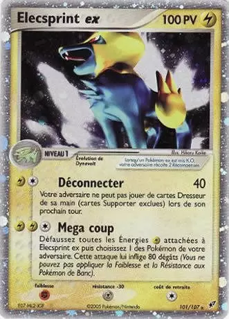 Cartes Pokémon EX Deoxys : Toutes les cartes de la série