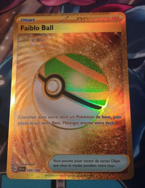 Faiblo Ball 255/198 Ecarlate et Violet carte Pokemon