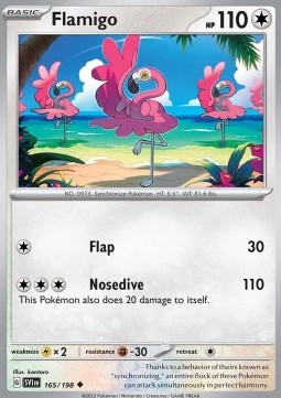 Flamenroule 165/198 Ecarlate et Violet carte Pokemon