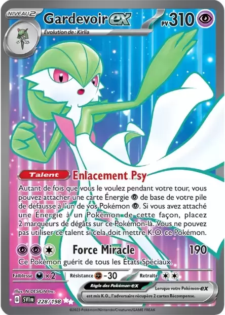 Gardevoir-ex 228/198 Ecarlate et Violet carte Pokemon