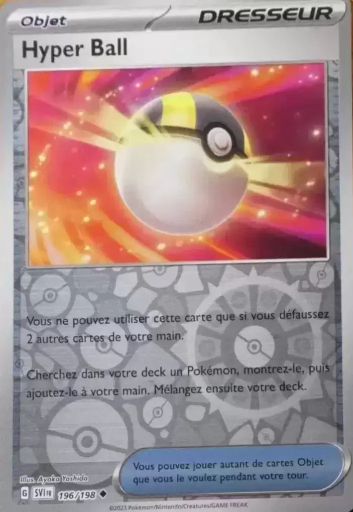 Hyper Ball 196/198 Ecarlate et Violet carte Pokemon