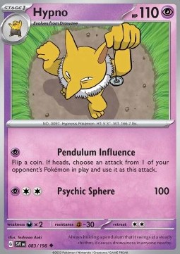 Hypnomade 083/198 Ecarlate et Violet carte Pokemon