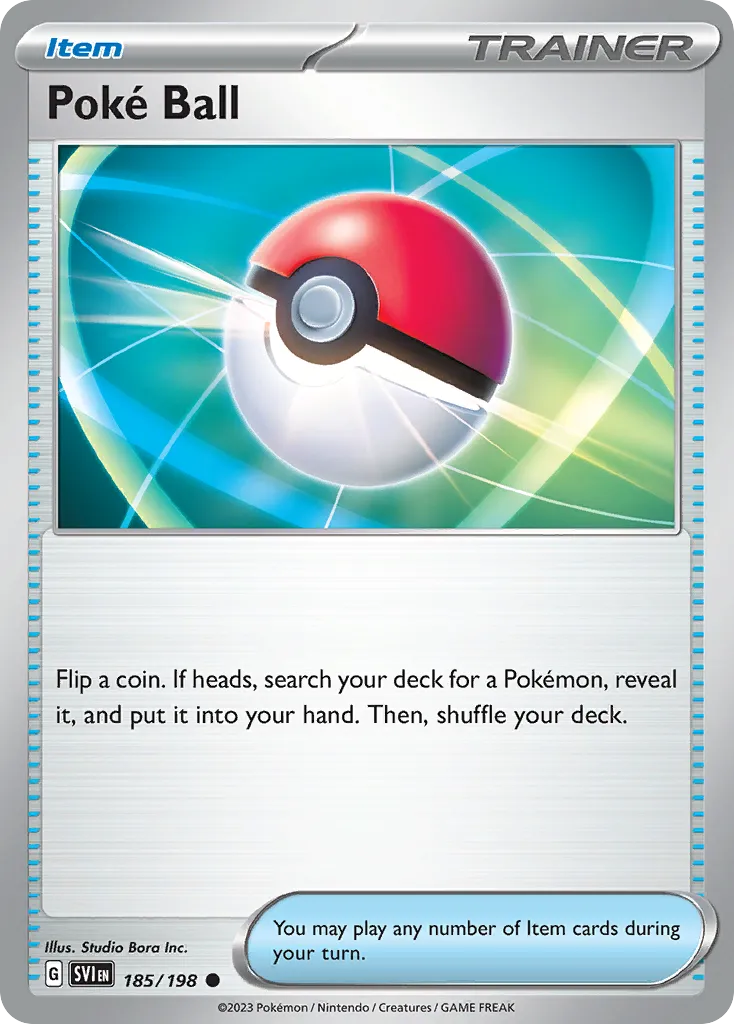 Poké Ball 185/198 Ecarlate et Violet carte Pokemon