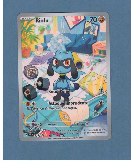 Riolu 215/198 Ecarlate et Violet carte Pokemon