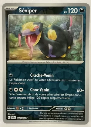 Séviper 128/198 Ecarlate et Violet carte Pokemon