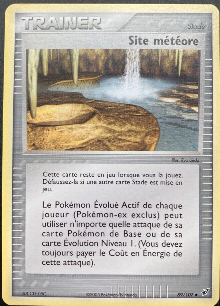 Site météore 89/107 EX Deoxys carte Pokemon