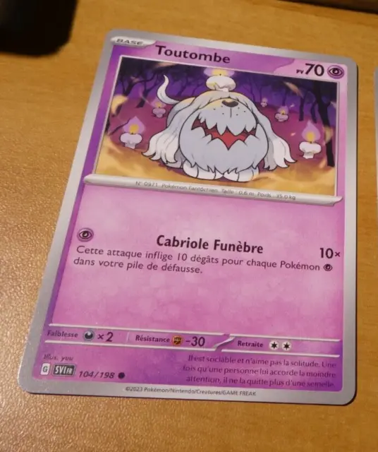 Toutombe 104/198 Ecarlate et Violet carte Pokemon