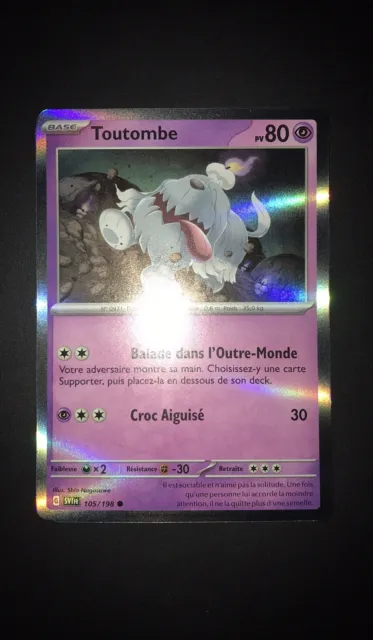 Toutombe 105/198 Ecarlate et Violet carte Pokemon