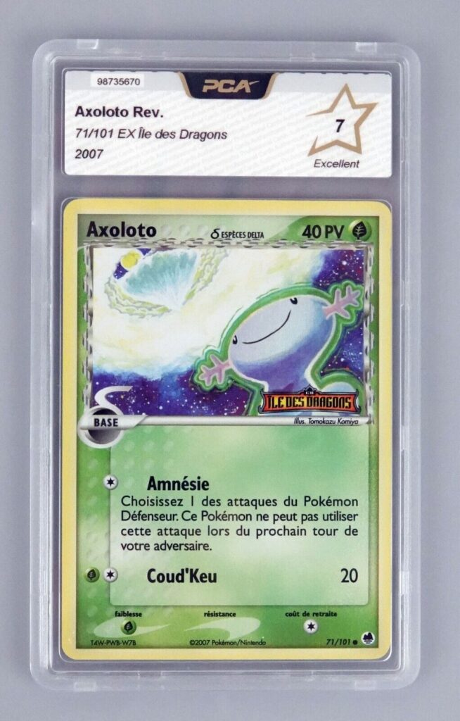 Axoloto 71/101 EX Ile des Dragons carte Pokemon