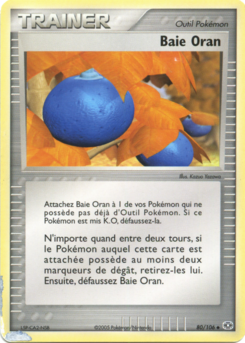 Baie Oran 80/106 EX Emeraude carte Pokemon