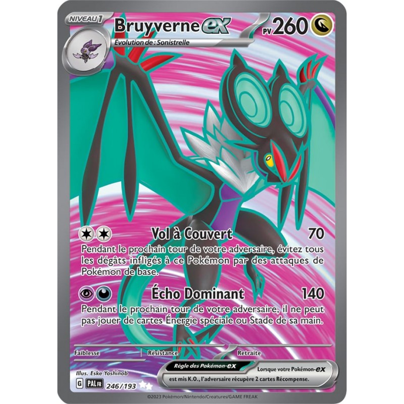 Bruyverne ex 246/193 Évolutions à Paldea carte Pokemon