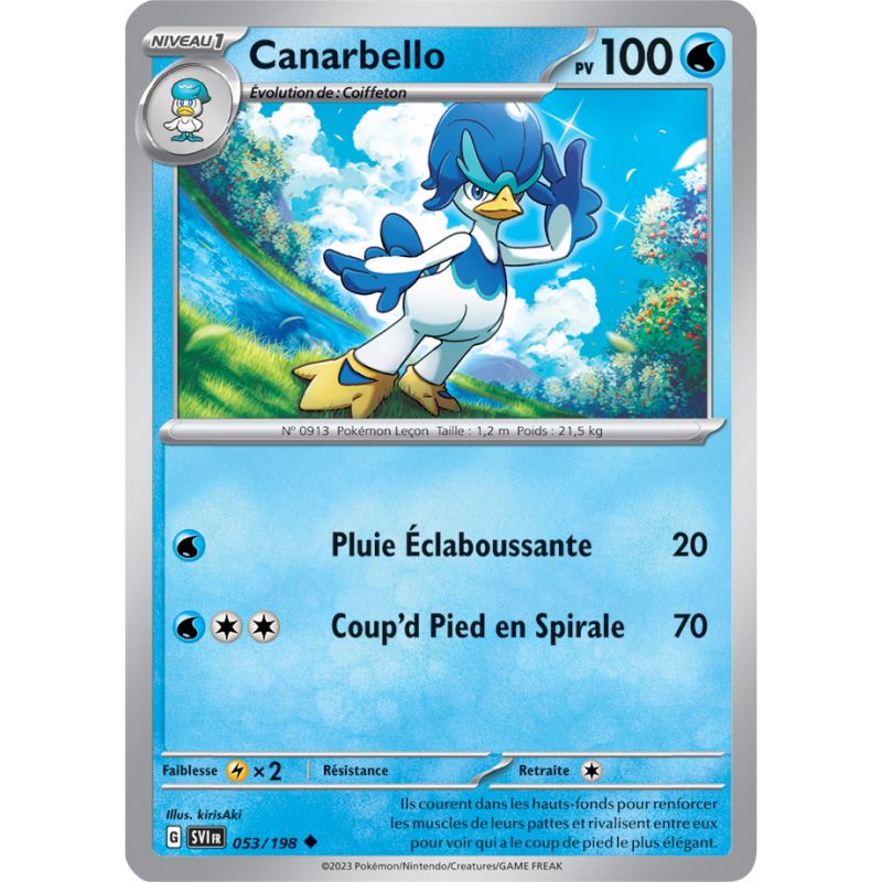 Canarbello 053/198 Ecarlate et Violet carte Pokemon