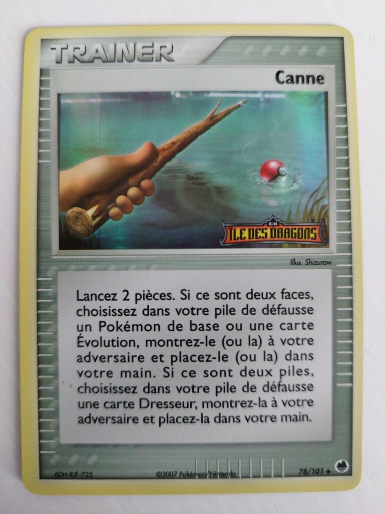 Canne 78/101 EX Ile des Dragons carte Pokemon