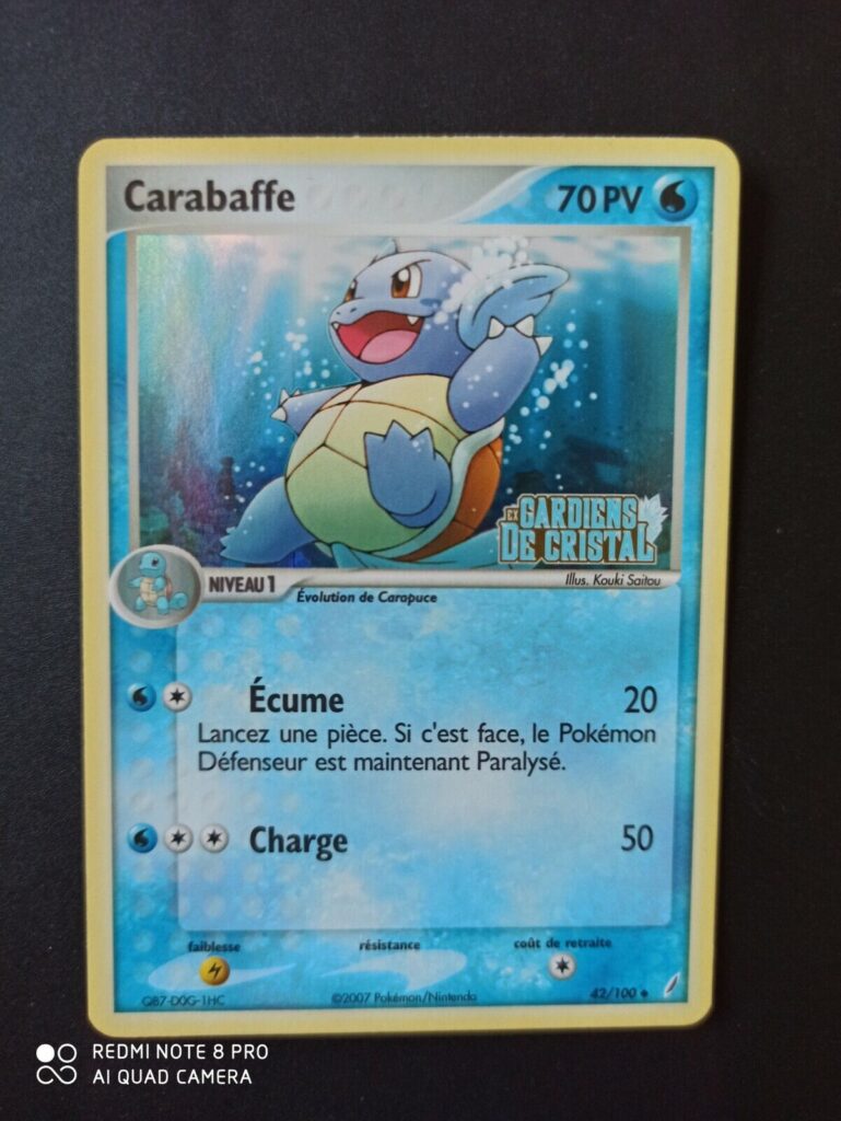 Carabaffe 42/100 EX Gardiens de Cristal carte Pokemon