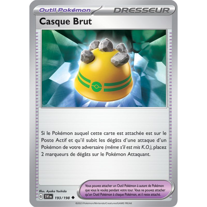 Casque Brut 193/198 Ecarlate et Violet carte Pokemon