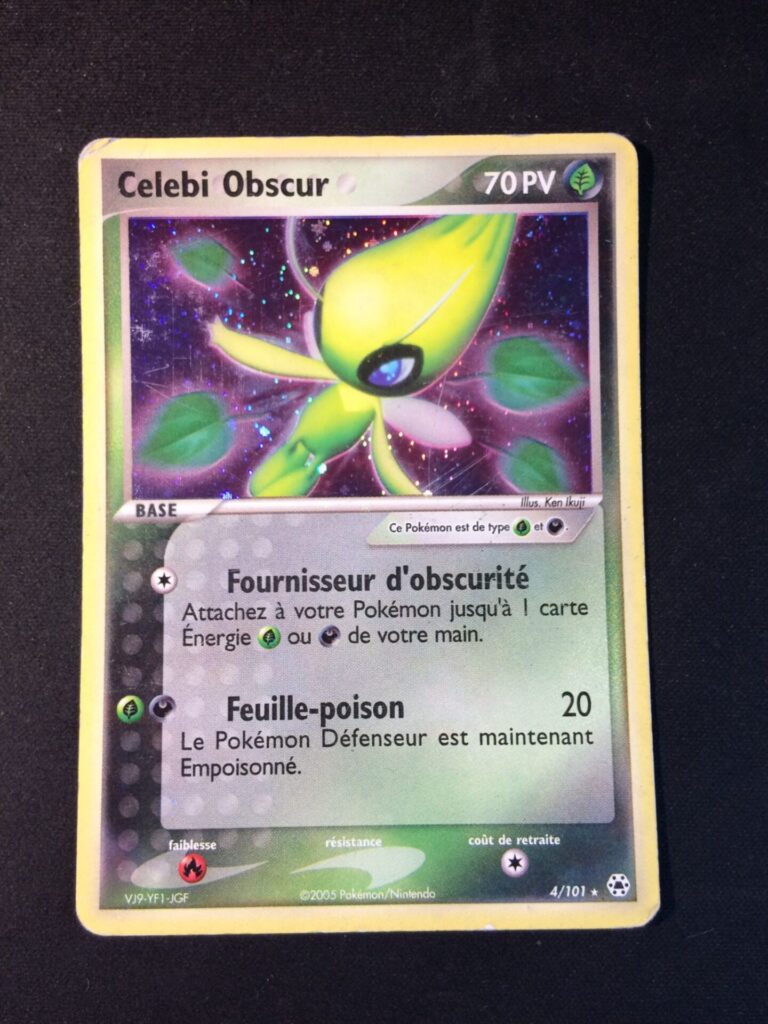 Celebi Obscur 4/101 EX Légendes Oubliées carte Pokemon
