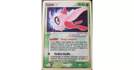 Celebi Star 100/100 EX Gardiens de Cristal carte Pokemon
