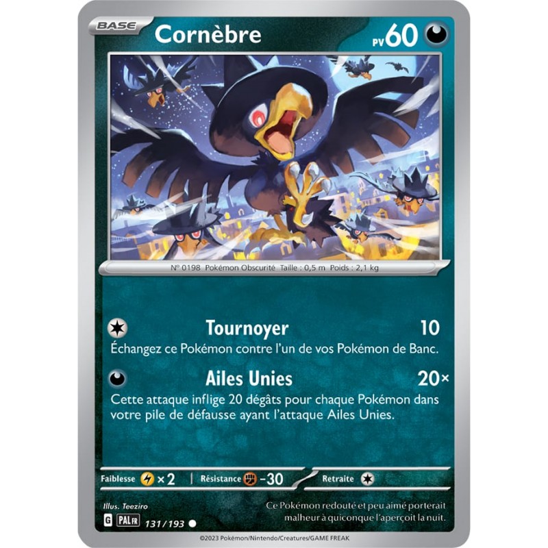 Cornèbre 131/193 Évolutions à Paldea carte Pokemon