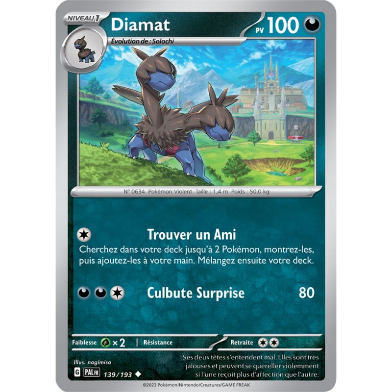 Diamat 139/193 Évolutions à Paldea carte Pokemon