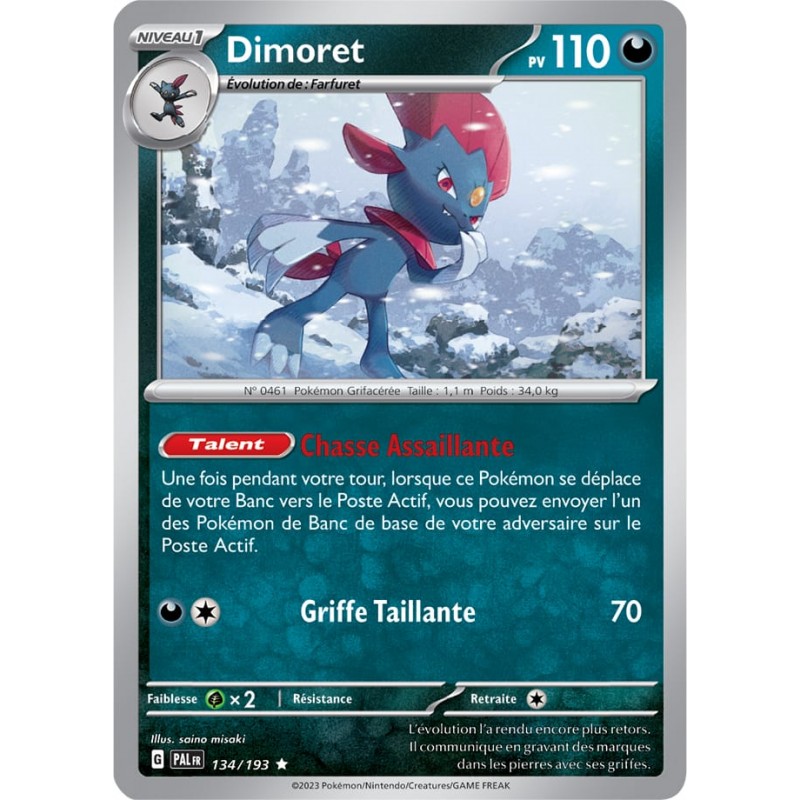 Dimoret 134/193 Évolutions à Paldea carte Pokemon