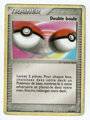 Double boule 78/100 EX Gardiens de Cristal carte Pokemon