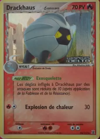 Drackhaus 54/113 EX Espèces Delta carte Pokemon