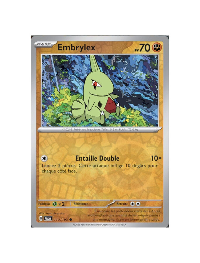 Embrylex 110/193 Évolutions à Paldea carte Pokemon
