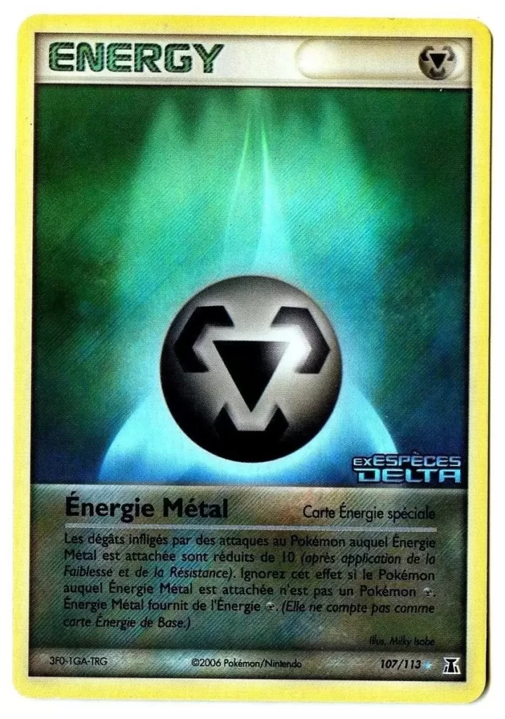 Énergie Métal 107/113 EX Espèces Delta carte Pokemon