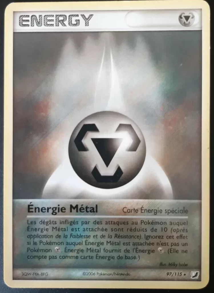 Énergie Métal 97/115 EX Forces Cachées carte Pokemon