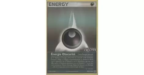 Énergie Obscurité 103/113 EX Espèces Delta carte Pokemon