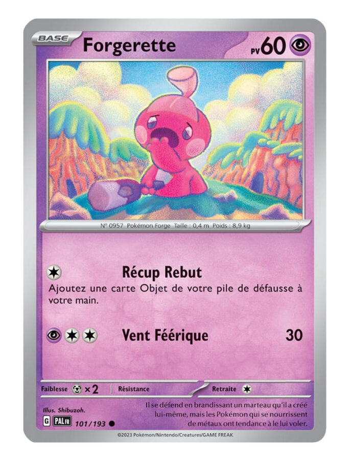 Forgerette 101/193 Évolutions à Paldea carte Pokemon