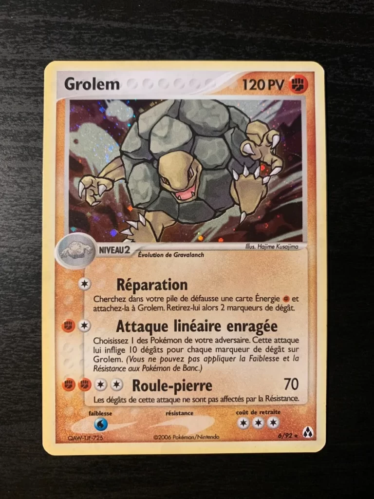 Grolem 06/92 EX Créateurs de légendes carte Pokemon