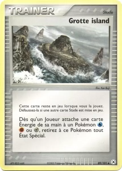 Grotte island 89/101 EX Légendes Oubliées carte Pokemon