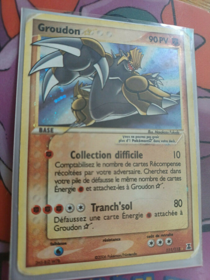 Groudon Star Ex Esp Ces Delta Carte Pokemon